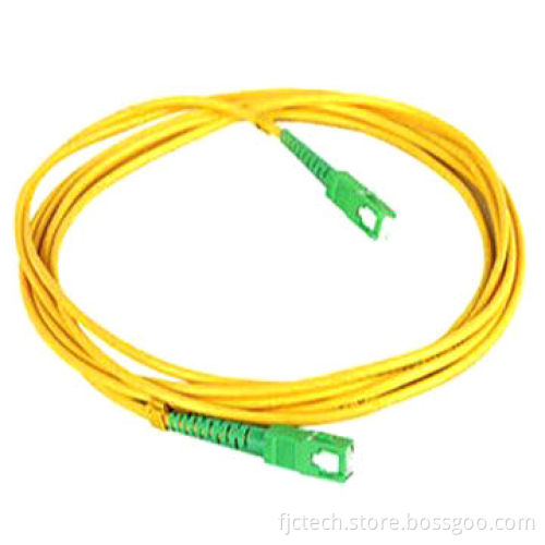 SC/APC Fiber-optic Patch Cord with Low Insertion Loss